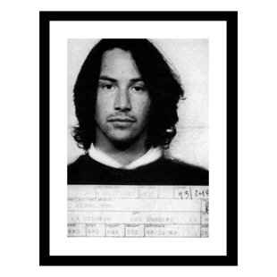 VENICE BEACH COLLECTIONS " Keanu Reeves 1993 Mugshot " Painting Print