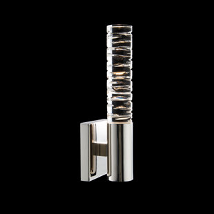 SCHONBEK BEYOND 1 - Light Dimmable Polished Nickel Armed Sconce