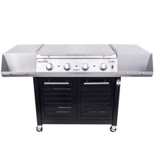 Charbroil Vibe 535 Propane Gas Grill & Griddle Combo Cabinet, Black