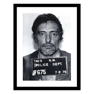 VENICE BEACH COLLECTIONS Dennis Hopper 1975 Mugshot Framed Painting
