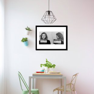 VENICE BEACH COLLECTIONS Jim Morrison 1968 Mugshot Photos Framed Painting