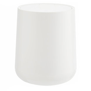 SHEEBO Cylinder Mini 0.5 Gallon Touch Top Countertop Waste Baskets