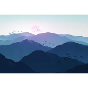 IDEA4WALL Abstract Mountains Peel & Stick Border