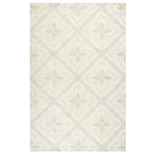 Lillian Lillian August Luisa Nicole Modern Medallion Area Rug Blue/Ivory, 8''X10''