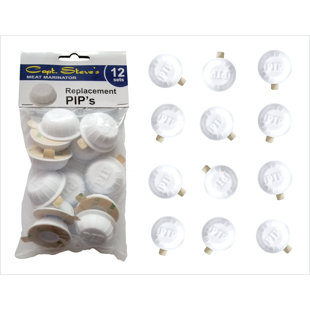 AXIS INTERNATIONAL DR. ORGANIZER Capt Steve's Meat Marinator Kit, 12 pc Pack Replacement Pips, one size