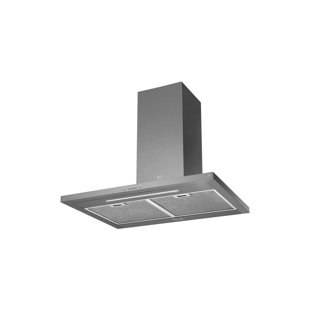 LG STUDIO Wall Mount Range Hood with Nightlight, Wi-Fi, Remote Control Included, 36", 600 CFM Ducted