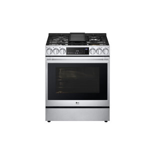 LG STUDIO 6.3 cu. ft. InstaView® Gas Slide-in Range with ProBake Convection® and Air Fry, 30"