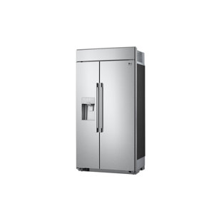 LG STUDIO 26 cu. ft. Smart Side-by-Side Built-In Refrigerator with Ice & Water Dispenser, 42"