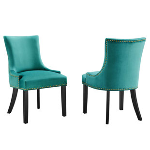 Marquis Performance Velvet Dining Chairs by Modway (Set of 2)