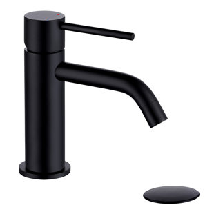 KADORER Modern Single-Hole Single-handle Bathroom Faucet with Drain Assembly