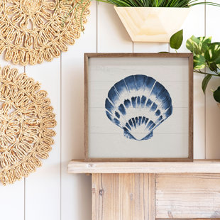 KENDRICK HOME " Blue Scallop Shell 1 "