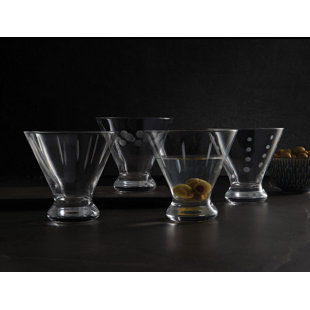 Mikasa Cheers 8 oz. Stemless Martini Glass