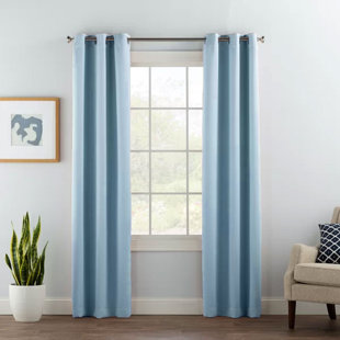 SWIFT HOME Solid Room Darkening Grommet 1 Piece Single Curtain Panel