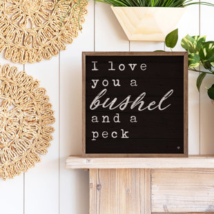 KENDRICK HOME " Bushel And A Peck Black "