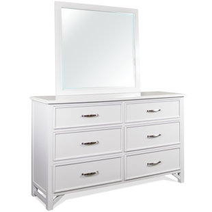 RIVERSIDE FURNITURE Talford Cotton 6 Drawer 66" W Dresser