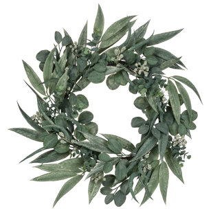 SAND & STABLE™ Kannon Artificial California Eucalyptus Wreath