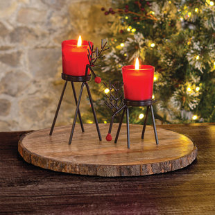 Studio 66 Cranberry Spice Scented Candle with Glass Holder