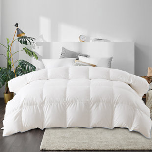 DOMDEC Heavyweight Down Comforter-Winter Warmth Feather Down Duvet Insert-850 Fill Power-Hotel Collection