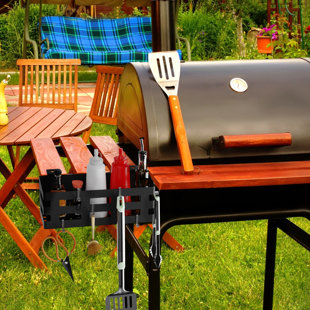MEWEBLUE Griddle Caddy For 28”/36” Blackstone Griddles, Space Saving Grill & Bbq Accessories Storage Basket, Tool-free And No Drill Installation