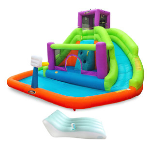 MAGIC TIME INTERNATIONAL 11.6' x 14' Inflatable Water Slide with Air Blower