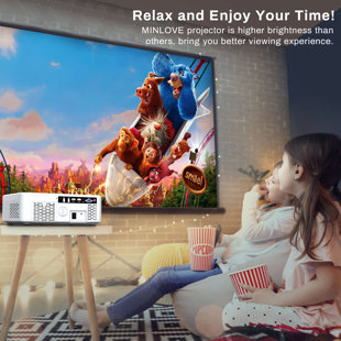 MINLOVE Pico 8000 Lumens Portable Projector