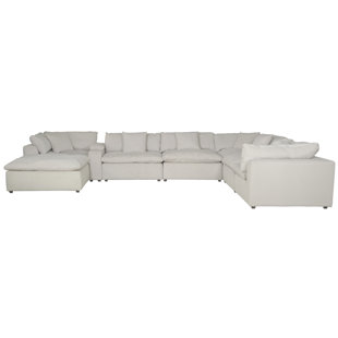GREYLEIGH™ Honaker 8 - Piece Upholstered Sectional Featuring Stain Resistant LiveSmart Fabric
