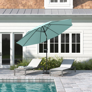 FREEPORT PARK® Glatt Patio Umbrella with Auto Tilt - 10' Easy Crank Sun Shade with 19lb Weighted Base for Deck, Outdoor Furniture or Pool by Pure Garden