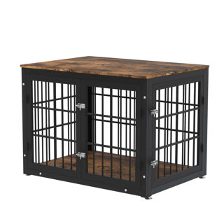 TUCKER MURPHY PET™ Heavy Duty Dog Crate Furniture, Decorative Pet House End Table, Wooden Cage Kennel Furniture Indoor