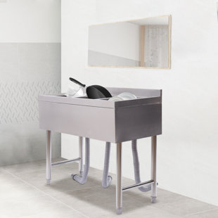 FRONG 3-Compartment Stainless Steel Sink For Home And Commercial Use