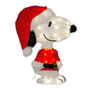 PRODUCTWORKS Snoopy Santa Lighted Display