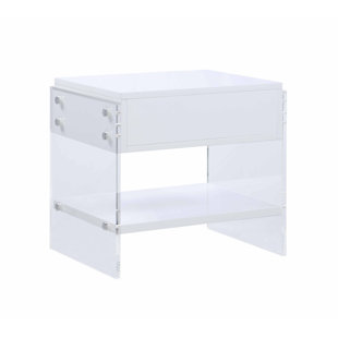 CHINTALY IMPORTS Barcelona 1 - Drawer Nightstand in White