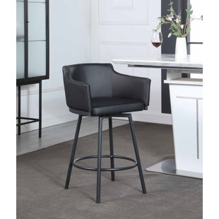 CHINTALY IMPORTS Modern Club Counter Stool w/ Memory Swivel