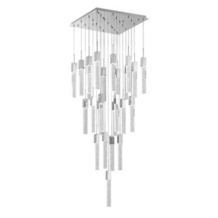 FINESSE DÉCOR 25 LED Light Cluster Vertical Chandelier