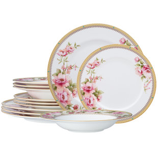 Noritake Hertford 12-Piece Dinnerware Set, Service For 4