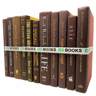 O3 BOOKS Coffee Bean Decorative Books