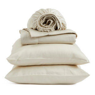 EIDER & IVORY™ Palasota 100% Cotton Sheet Set - Bedding Sheets & Pillowcase - Comfort & Care Collection