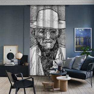 LILIJAN HOME & CURTAIN Vincent Van Gogh - Portrait of Patience Escalier Masterpiece Curtain Single Panel