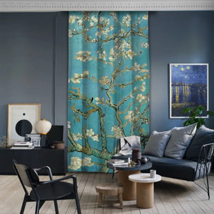 LILIJAN HOME & CURTAIN Vincent Van Gogh - Almond Blossoms Single Panel Curtain