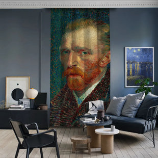 LILIJAN HOME & CURTAIN Vincent Van Gogh - Self Portrait Single Panel Curtain