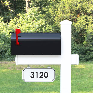 4EVER PRODUCTS Personalized Post Mounted Mailbox