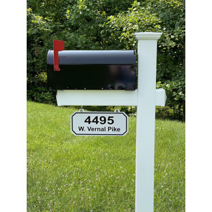 4EVER PRODUCTS Personalized Post Mounted Mailbox and Address Plate