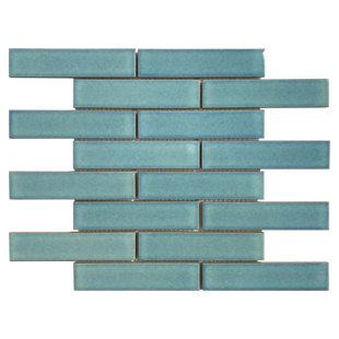 PARVATILE (38178) 1.3" x 5.7" Porcelain Brick Joint Mosaic Wall & Floor Tile