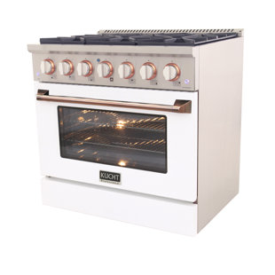 Kucht 36" 5.2 Cubic Feet Smart Free Standing Range with 6 Burners