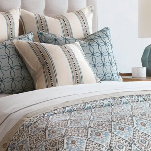 THOM FILICIA HOME COLLECTION BY EASTERN ACCENTS Fenton Modern & Contemporary Cotton Ikat Duvet Cover