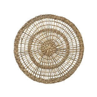 ESSENTIAL DÉCOR & BEYOND, INC Jute/Rattan Natural Round (Set of 4)