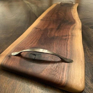 STUMPS CUSTOM WOOD Handmade Dark Walnut Wooden Charcuterie Board