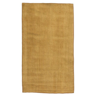 TUFENKIAN One-of-a-Kind Tibetan Hand-Knotted Transitional Brown/Gold 4' x 7' Wool Area Rug