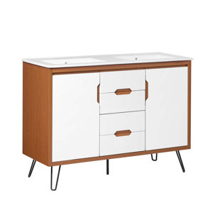 ESTETICA FURNITURE Modway Energize 48" Double Sink Bathroom Vanity