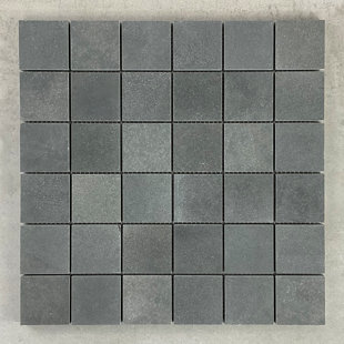 ES STONE Basalt 2" x 2" Marble Grid Mosaic Wall and Floor Tile