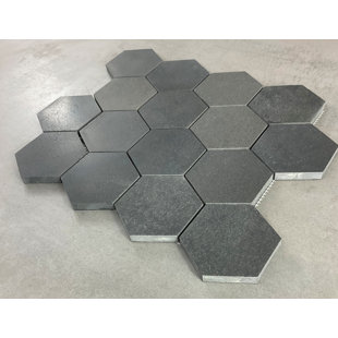 ES STONE 3" x 3" Marble Honeycomb Mosaic Wall and Floor Tiles
